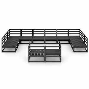 vidaXL 12-tlg. Garten-Lounge-Set Massivholz Kiefer
