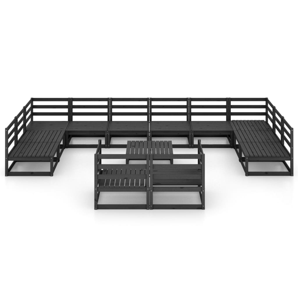vidaXL 13-delige Loungeset massief grenenhout afbeelding