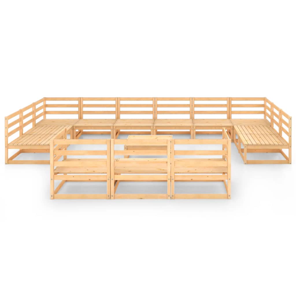 

vidaXL 14-delige Loungeset massief grenenhout