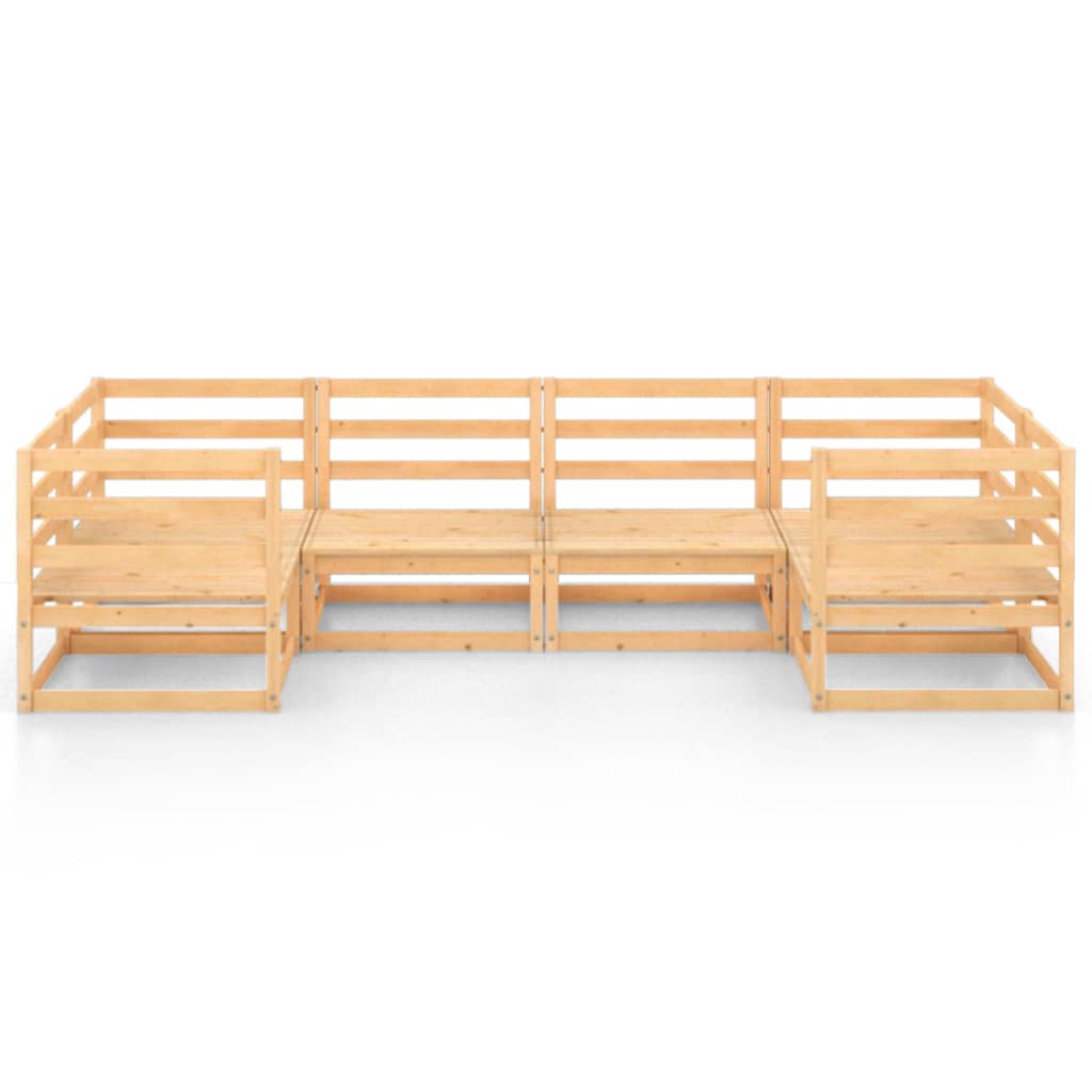 

vidaXL 6-delige Loungeset massief grenenhout
