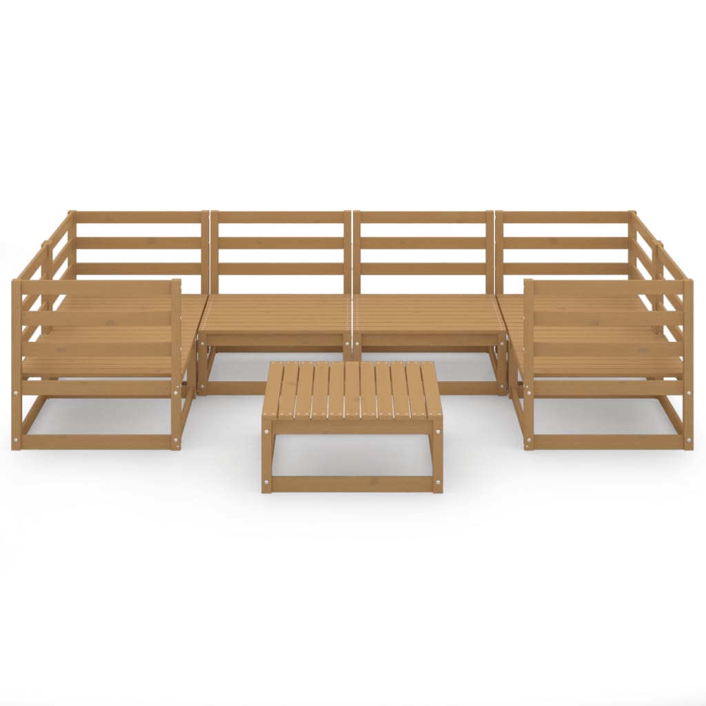 

vidaXL 7-delige Loungeset massief grenenhout