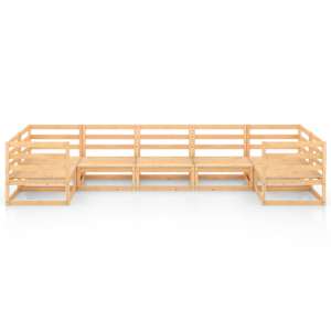 vidaXL Salon de jardin 7 pcs Bois de pin massif