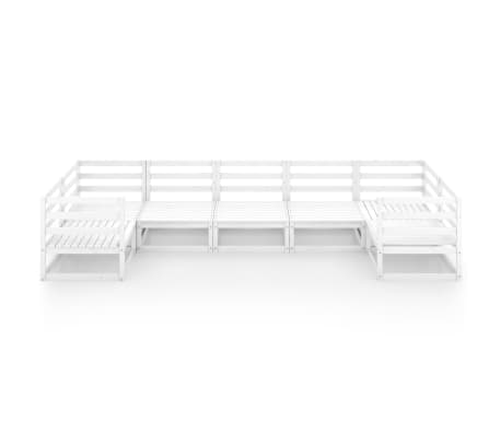 vidaXL Sodo poilsio baldų komplektas, 7 dalių, pu&scaron;ies medienos masyvas