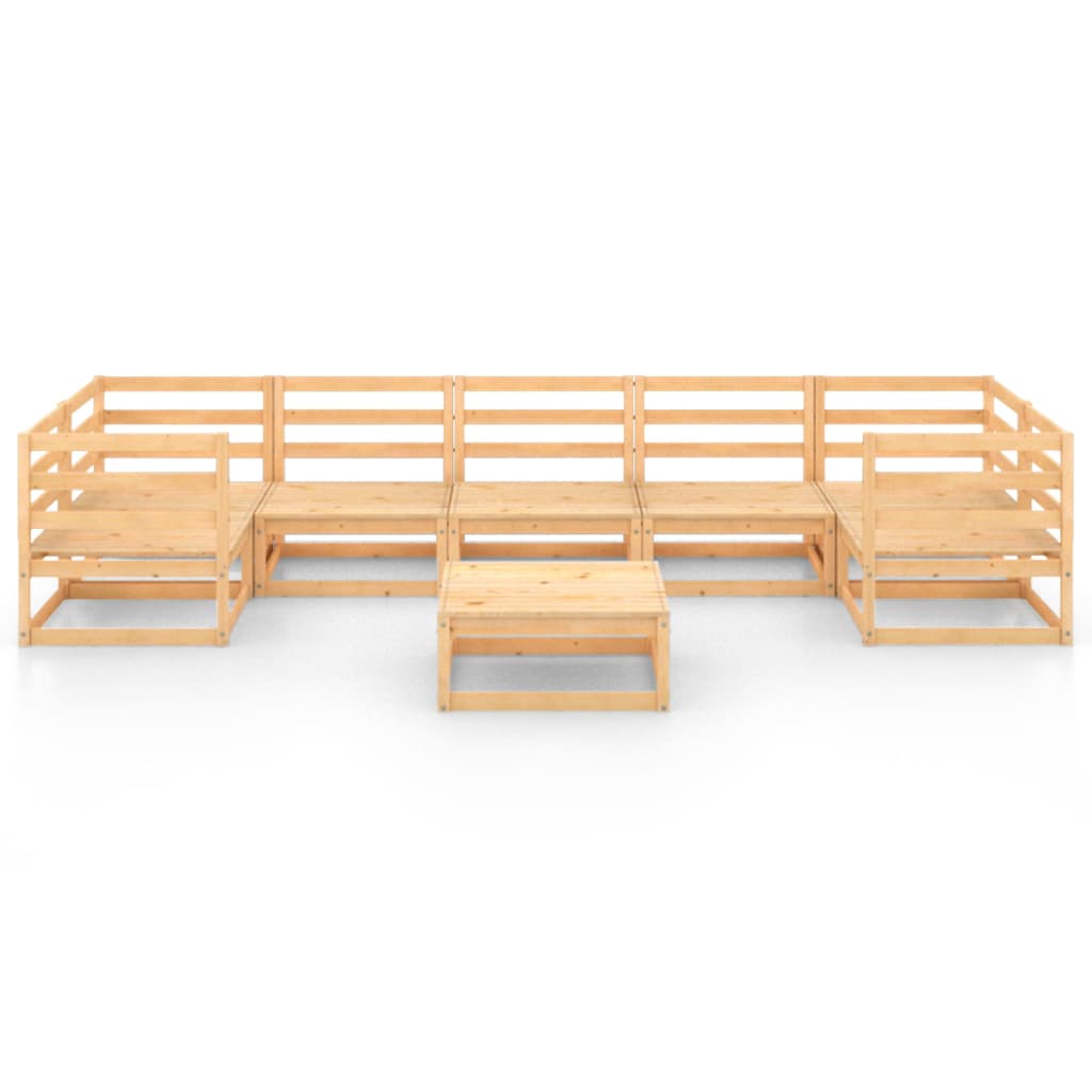 

vidaXL 8-delige Loungeset massief grenenhout