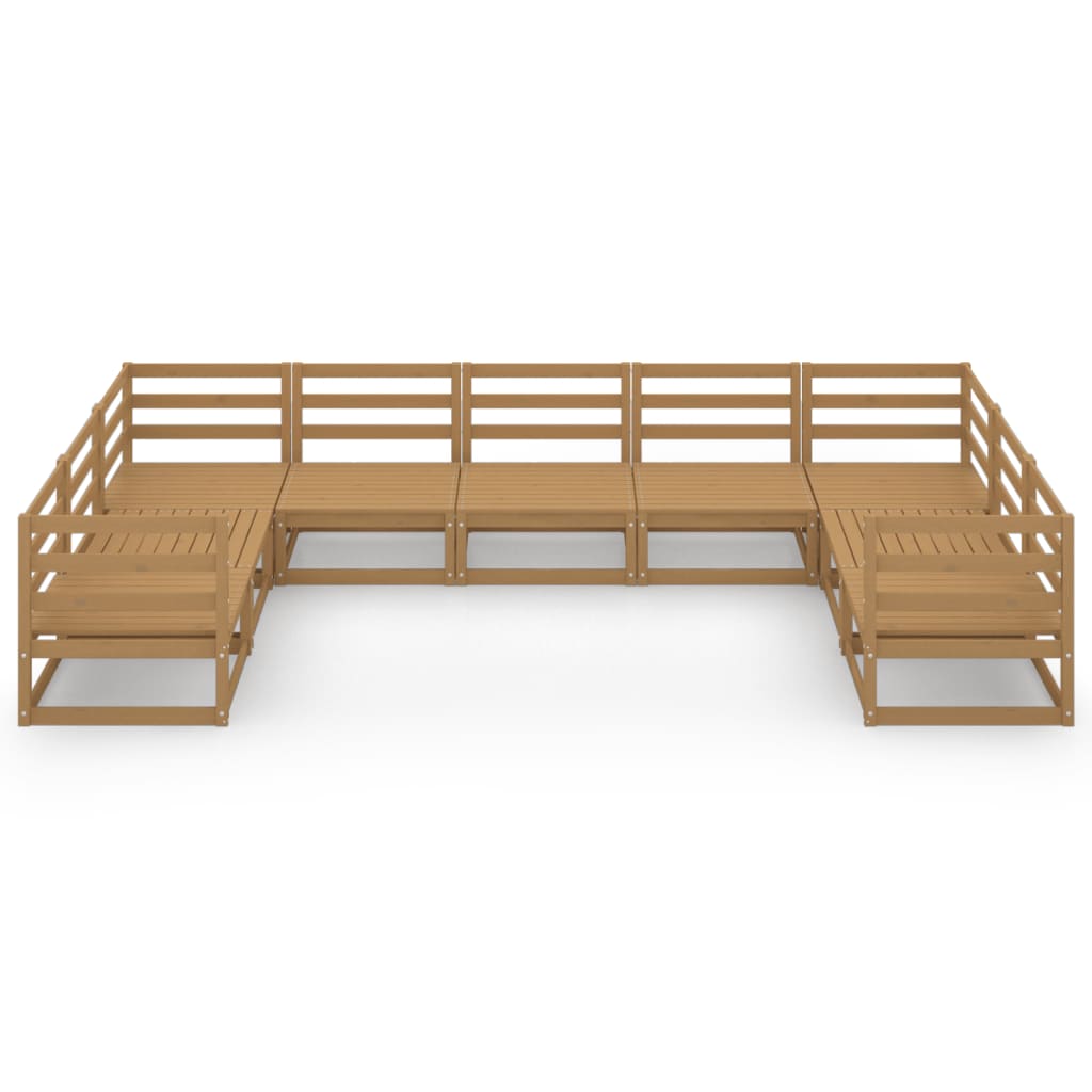 Thumbnail - vidaXL 9-tlg. Garten-Lounge-Set Massivholz Kiefer