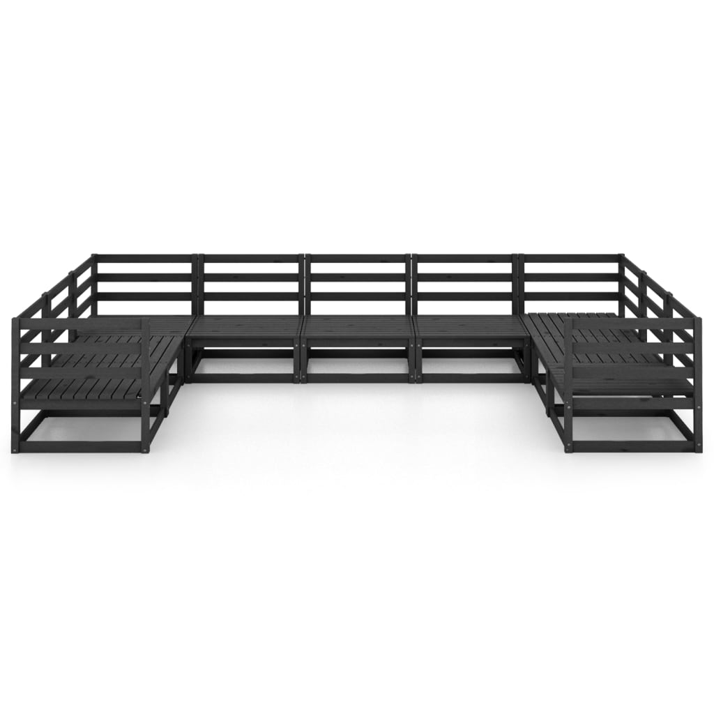 

vidaXL 9-delige Loungeset massief grenenhout