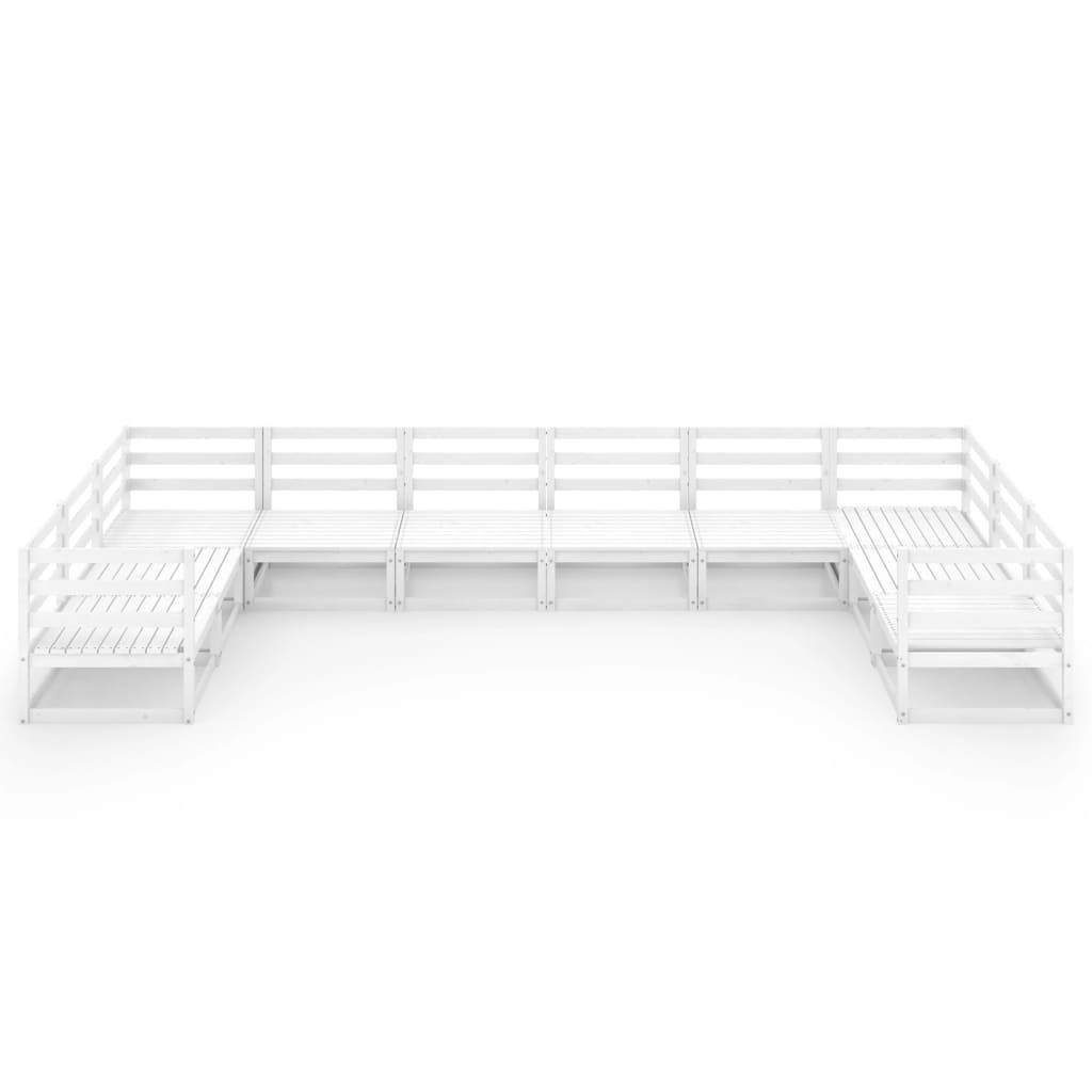 

vidaXL 10-delige Loungeset massief grenenhout
