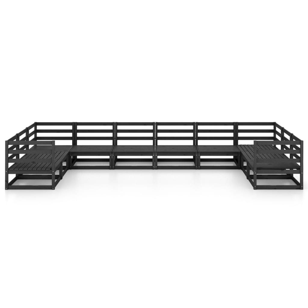 

vidaXL 10-delige Loungeset massief grenenhout