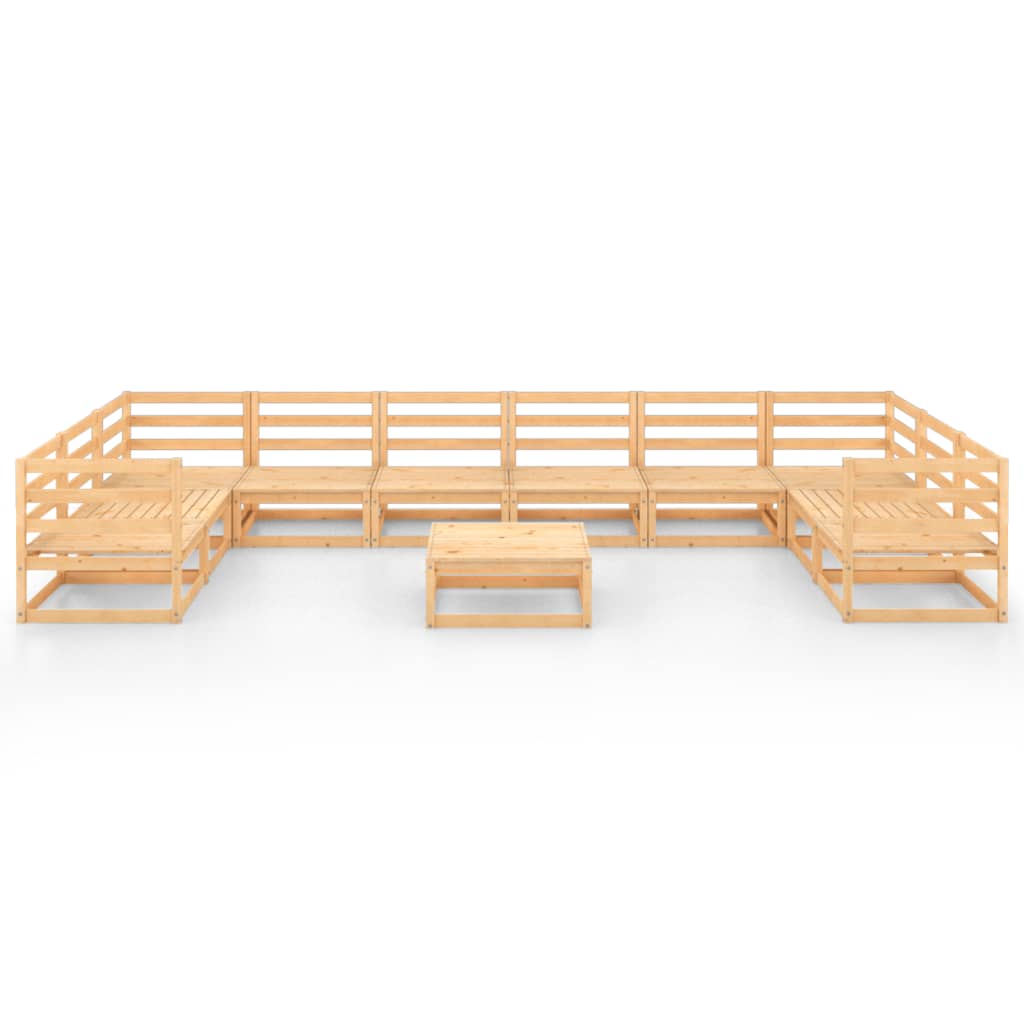 

vidaXL 11-delige Loungeset massief grenenhout
