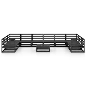 vidaXL Salon de jardin 11 pcs bois de pin massif