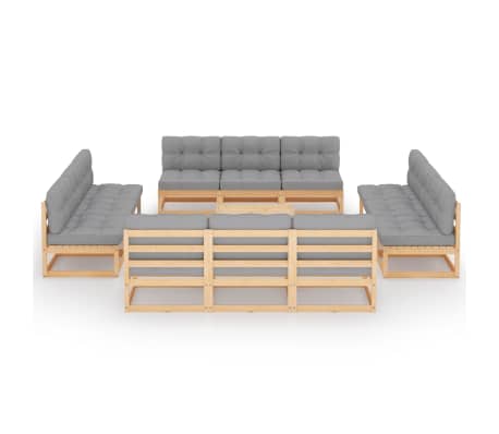 vidaXL &Sigma;&alpha;&lambda;ό&nu;&iota; &Kappa;ή&pi;&omicron;&upsilon; &Sigma;&epsilon;&tau; 13 &Tau;&epsilon;&mu;&alpha;&chi;ί&omega;&nu; &alpha;&pi;ό &Mu;&alpha;&sigma;ί&phi; &Xi;ύ&lambda;&omicron; &Pi;&epsilon;ύ&kappa;&omicron;&upsilon; &mu;&epsilon; &Mu;&alpha;&xi;&iota;&lambda;ά&rho;&iota;&alpha;