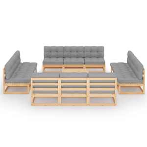 vidaXL &Sigma;&alpha;&lambda;ό&nu;&iota; &Kappa;ή&pi;&omicron;&upsilon; &Sigma;&epsilon;&tau; 13 &Tau;&epsilon;&mu;&alpha;&chi;ί&omega;&nu; &alpha;&pi;ό &Mu;&alpha;&sigma;ί&phi; &Xi;ύ&lambda;&omicron; &Pi;&epsilon;ύ&kappa;&omicron;&upsilon; &mu;&epsilon; &Mu;&alpha;&xi;&iota;&lambda;ά&rho;&iota;&alpha;