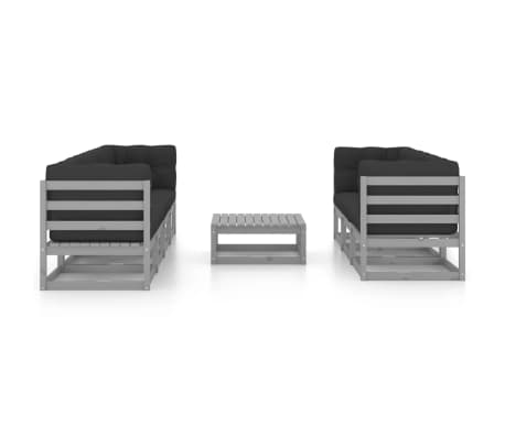 vidaXL 8-tlg. Garten-Lounge-Set mit Kissen Kiefer Massivholz
