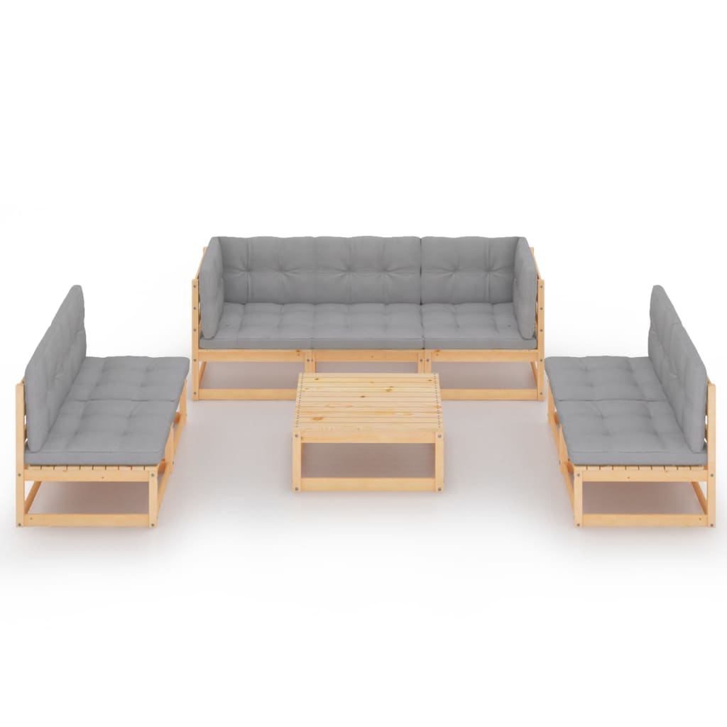 Ogrodowy zestaw wypoczynkowy z poduszkami - 70x70x67 cm