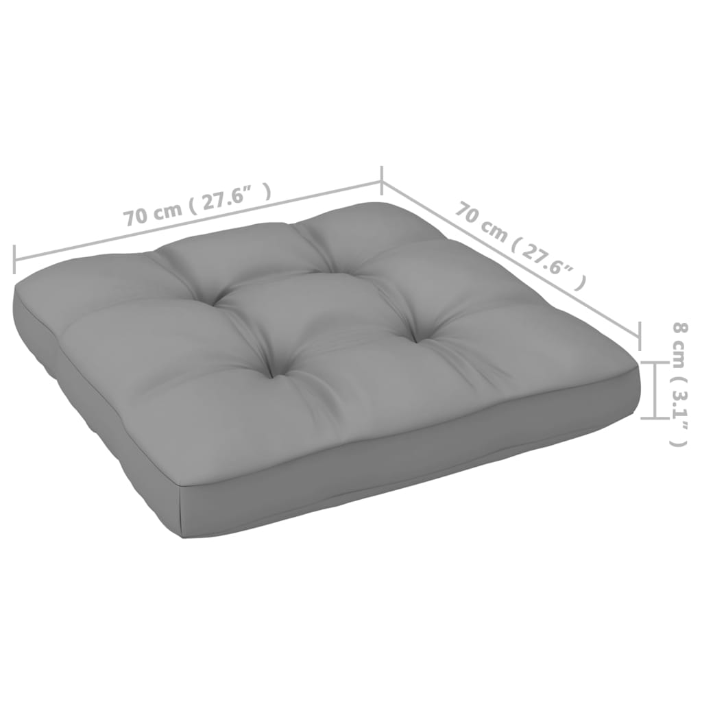 Ogrodowy zestaw wypoczynkowy z poduszkami - 70x70x67 cm