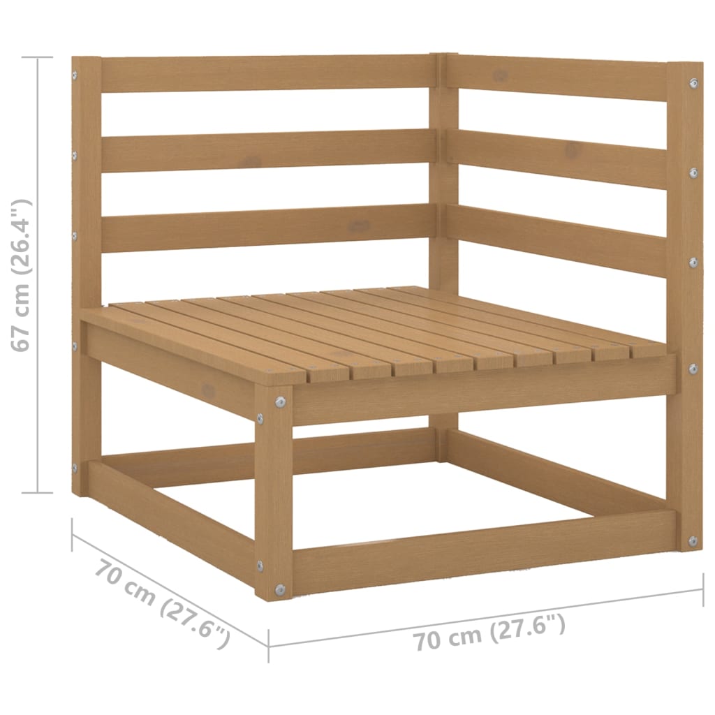 Set mobilier de grădină cu perne, 7 piese, lemn masiv de pin