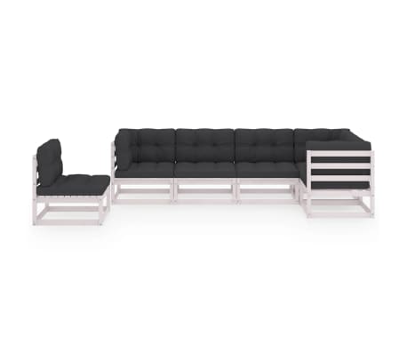 vidaXL 6-tlg. Garten-Lounge-Set mit Kissen Kiefer Massivholz
