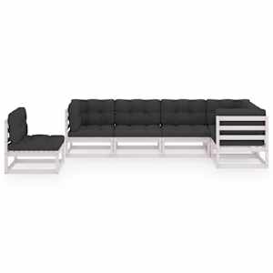 vidaXL 6-tlg. Garten-Lounge-Set mit Kissen Kiefer Massivholz