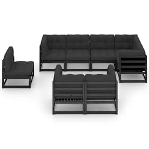 vidaXL 8 Piece Garden Lounge Set with Cushions Solid Pinewood