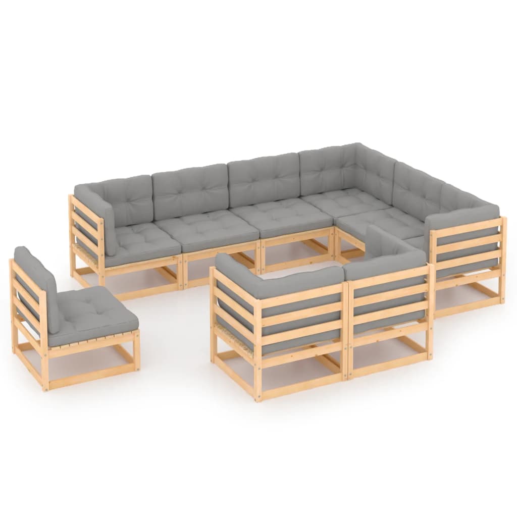 Ogrodowy zestaw mebli wypoczynkowych - 5x sofa narożna, 4x sofa środkowa, 9x poduszka na siedzisko, 14x poduszka na oparcie