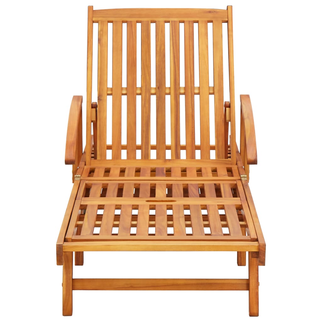 vidaXL Sun Loungers 2 pcs Solid Acacia Wood