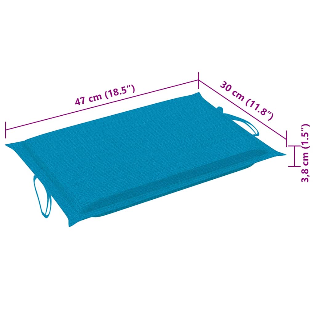 Ligbedden 2 st met kussens massief acaciahout image 16