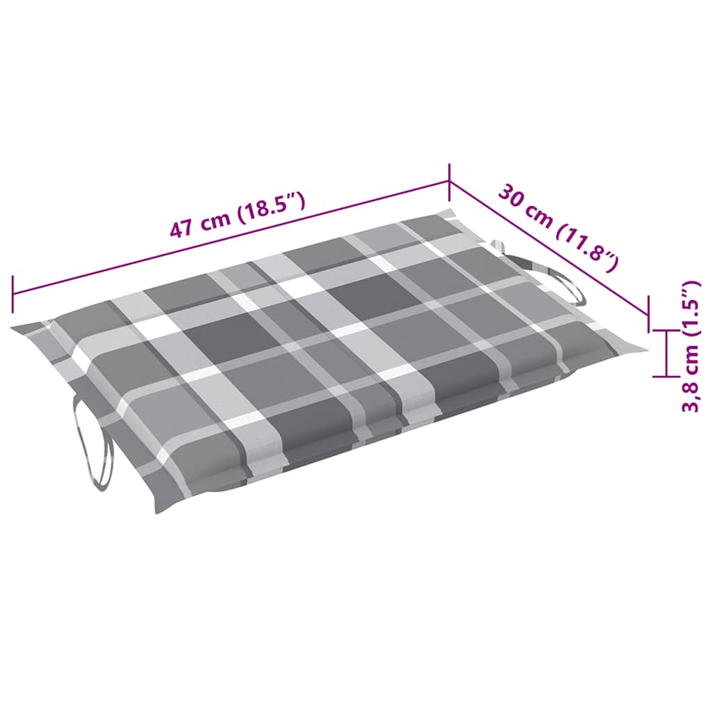 Ligbedden 2 st met tafel en kussens massief acaciahout image 18
