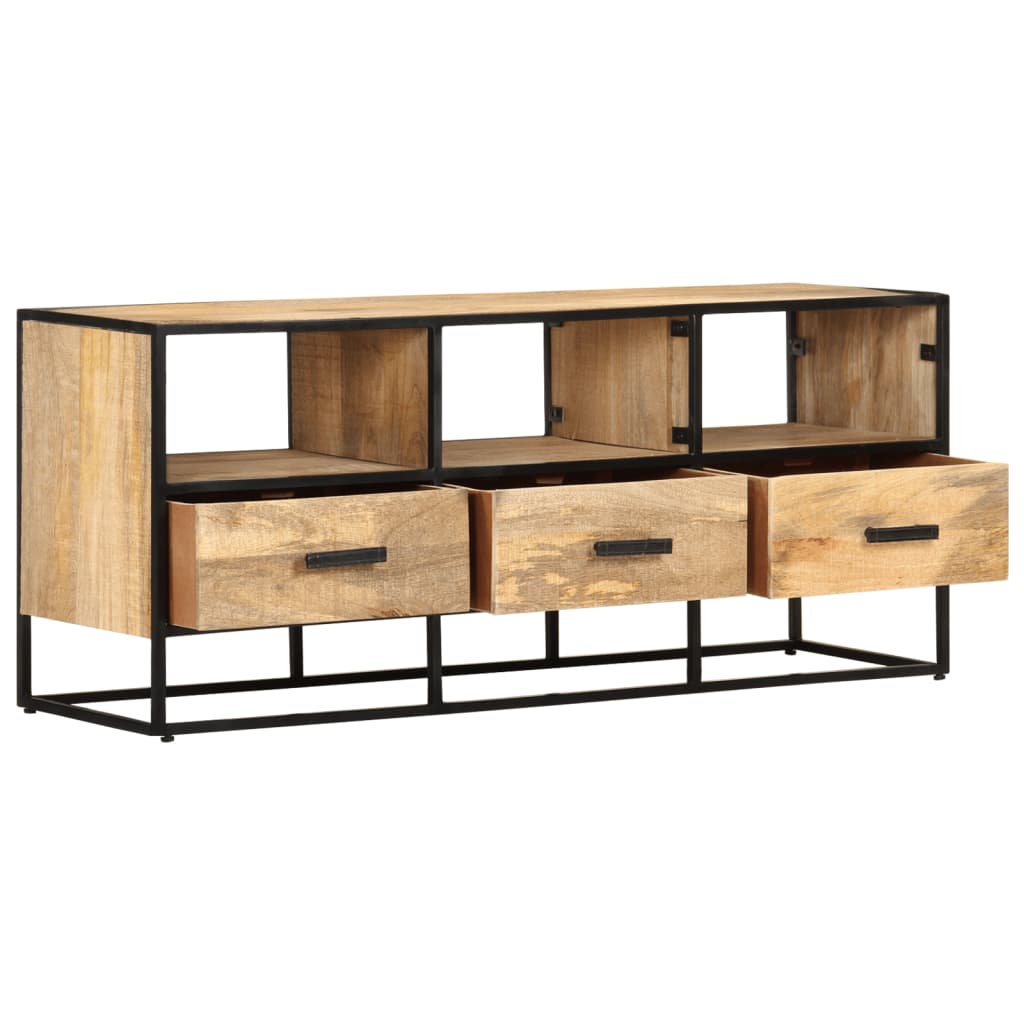 

vidaXL Tv-meubel 110x30x45 cm ruw mangohout