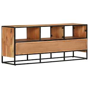 TV stolek 110 x 30 x 45 cm masivní akáciové dřevo - obrázek 4