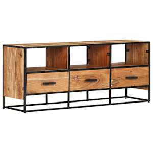 TV stolek 110 x 30 x 45 cm masivní akáciové dřevo - obrázek 9
