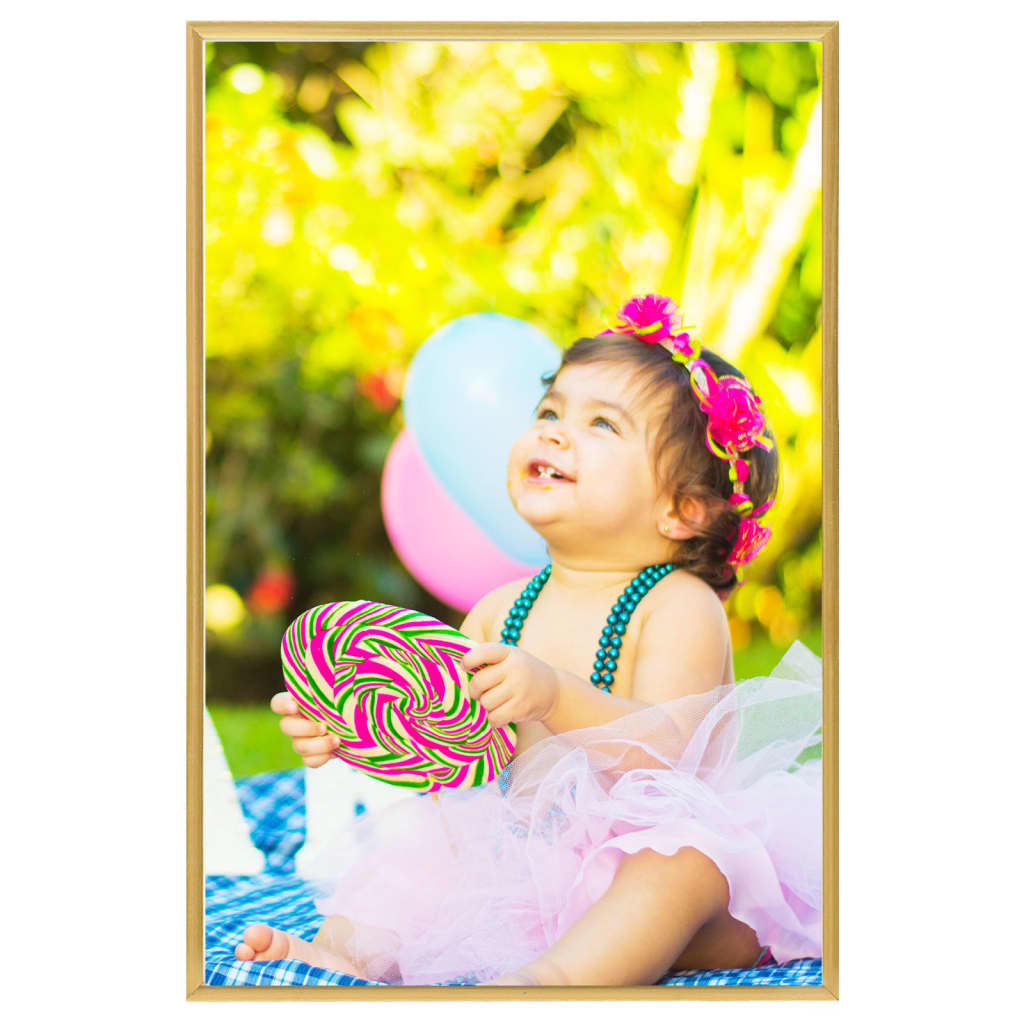 

vidaXL Fotolijsten 3 st voor wand 42x59,4cm MDF goudkleurig