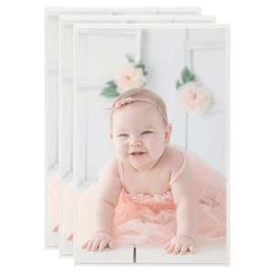Fotorámečky koláž 3 ks na stůl stříbrné 13x18 cm MDF - obrázek 1