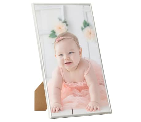 vidaXL Photo Frames Collage 10pcs for Table Silver 13x18cm MDF