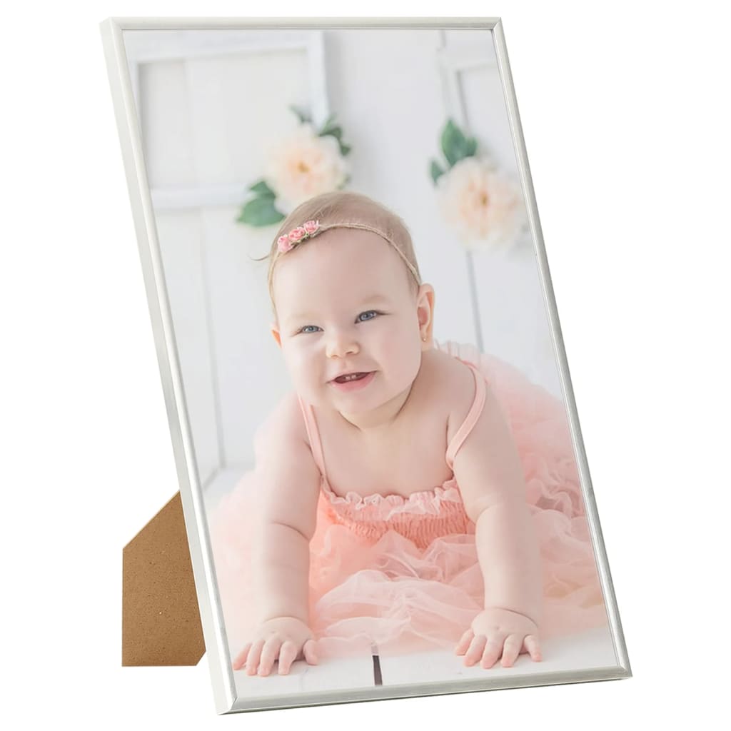 

vidaXL Fotolijsten 10 st voor wand of tafel 18x24 cm MDF zilverkleurig