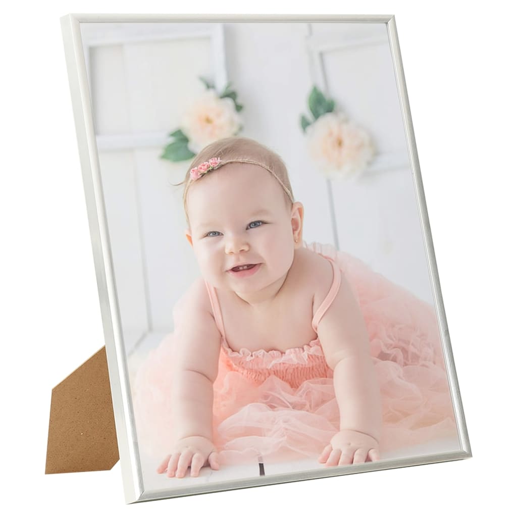 

vidaXL Fotolijsten 3 st voor tafel 20x25cm MDF zilverkleurig