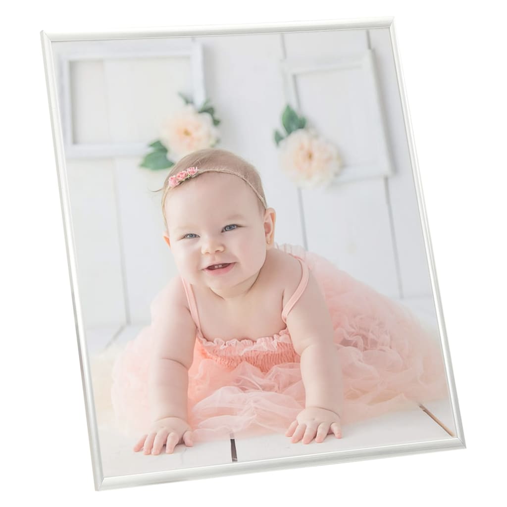 Фоторамки за колаж 5 бр за стена/маса сребристи 20x25 см МДФ