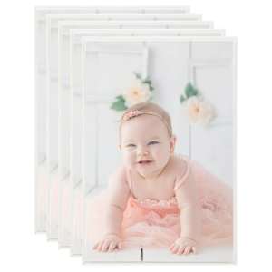 Fotorámečky koláž 5 ks na stůl stříbrné 21x29,7 cm MDF