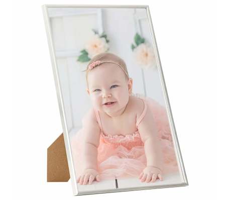 vidaXL Fotoramar 5 st f&ouml;r bord silver 21x29,7 cm MDF