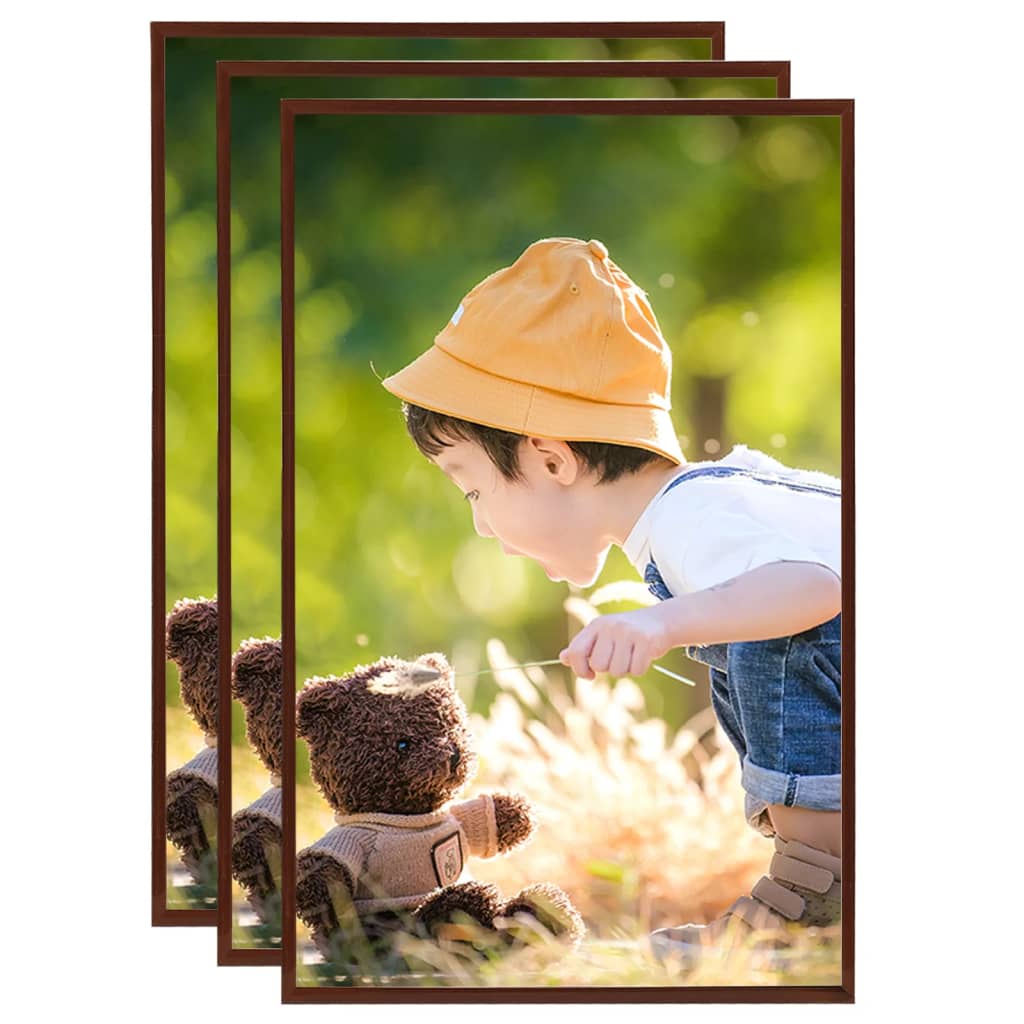 Rame foto colaj pentru masă 3 buc. bronz 10x15 cm MDF