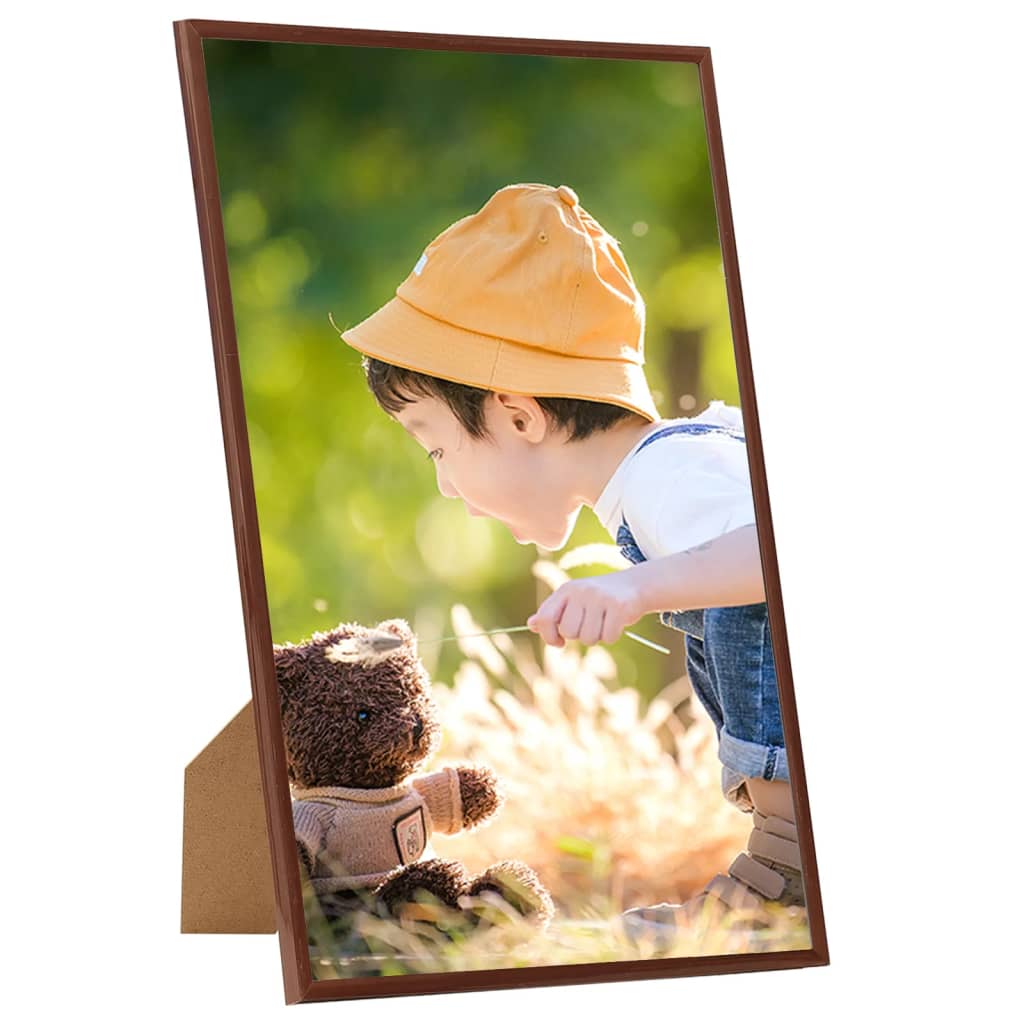

vidaXL Fotolijsten 10 st voor wand of tafel 13x18 cm MDF bronskleurig