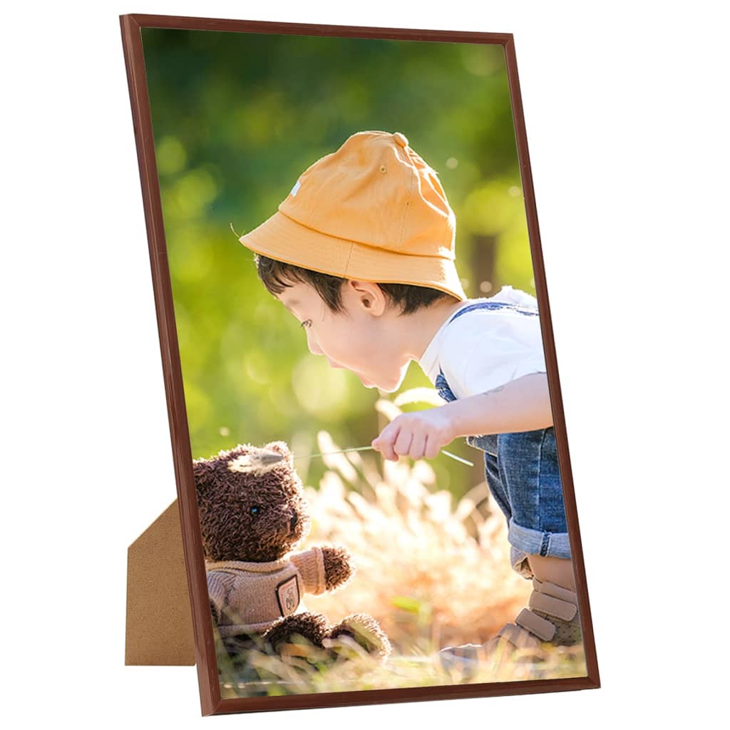 

vidaXL Fotolijsten 5 st voor wand of tafel 18x24 cm MDF bronskleurig