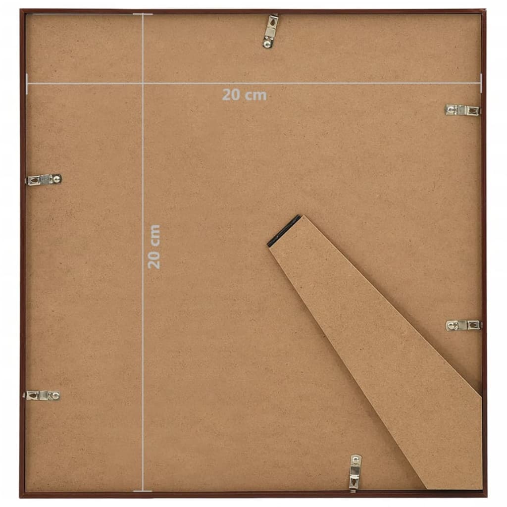 Foto okvirji 3 kosi namizni bronasti 20x20 cm MDF