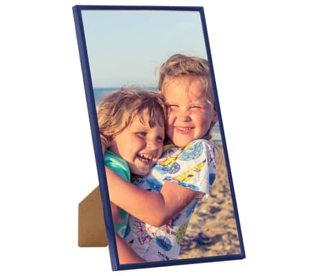 vidaXL Photo Frames Collage 3 pcs for Table Blue 10x15 cm MDF