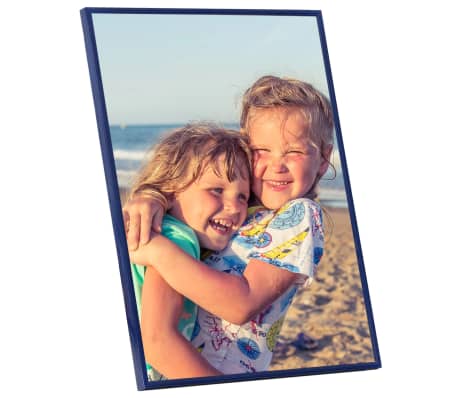 vidaXL Photo Frames Collage 3 pcs for Wall Blue 40x50 cm MDF