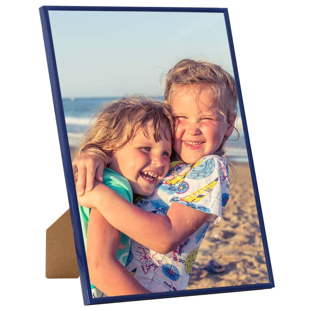 vidaXL Photo Frames Collage 3 pcs for Wall or Table Blue 50x60 cm MDF
