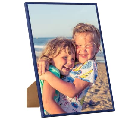 vidaXL Photo Frames Collage 3 pcs for Wall or Table Blue 50x60 cm MDF