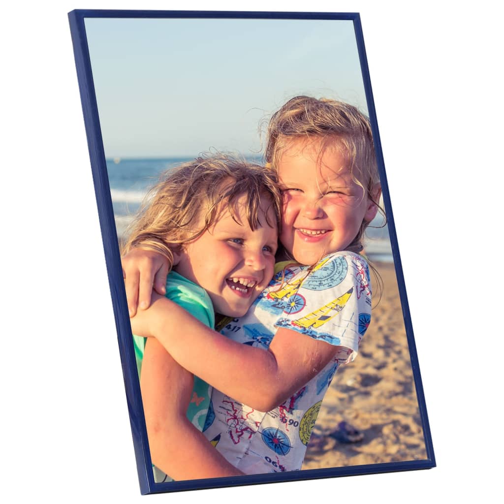 vidaXL Collage de cadres photo 5 pcs de mur Bleu 59,4x84 cm MDF