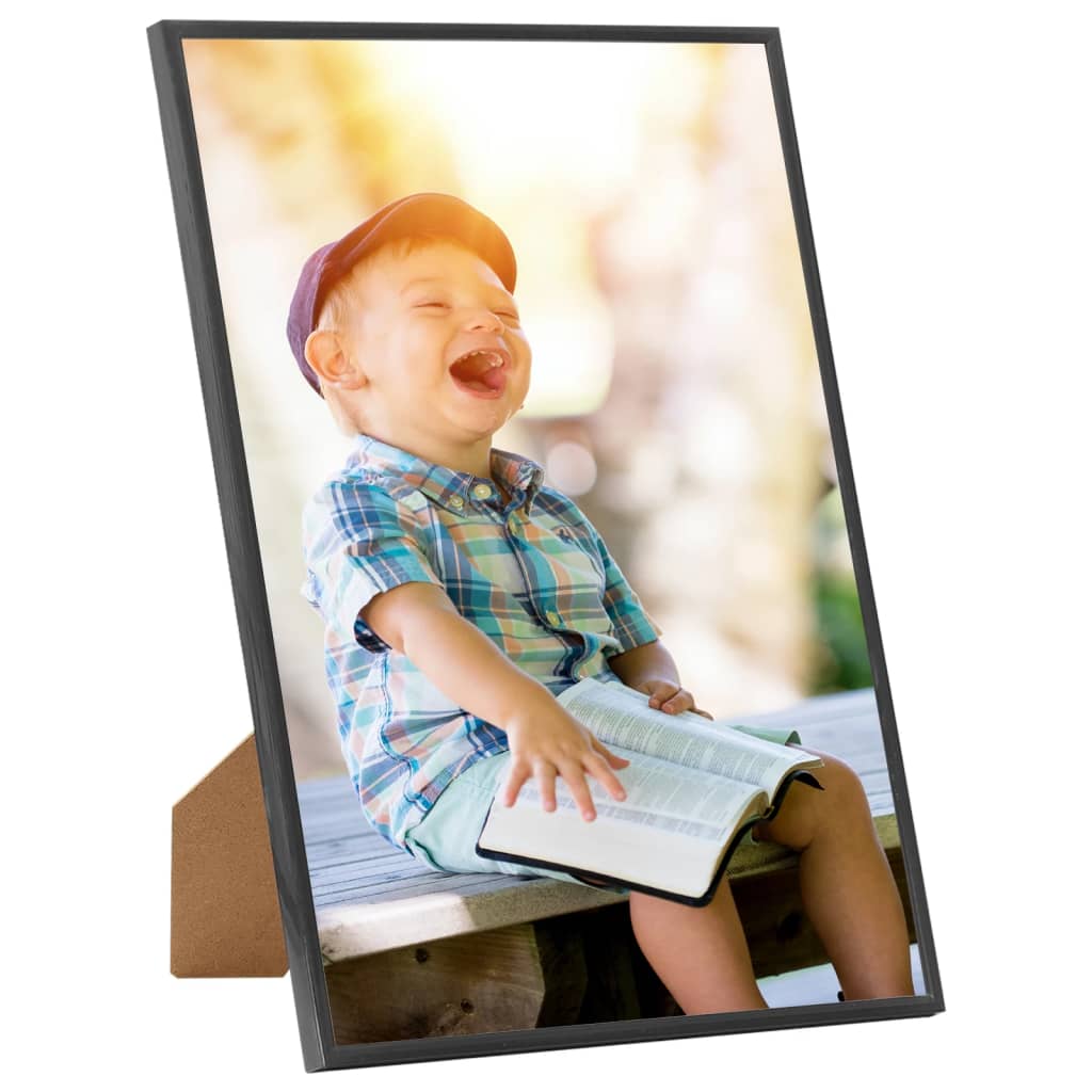 

vidaXL Fotolijsten 3 st voor tafel 15x21 cm MDF zwart