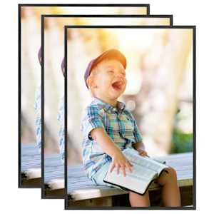 Fotorámečky koláž 3 ks na stůl černé 18 x 24 cm MDF - obrázek 1