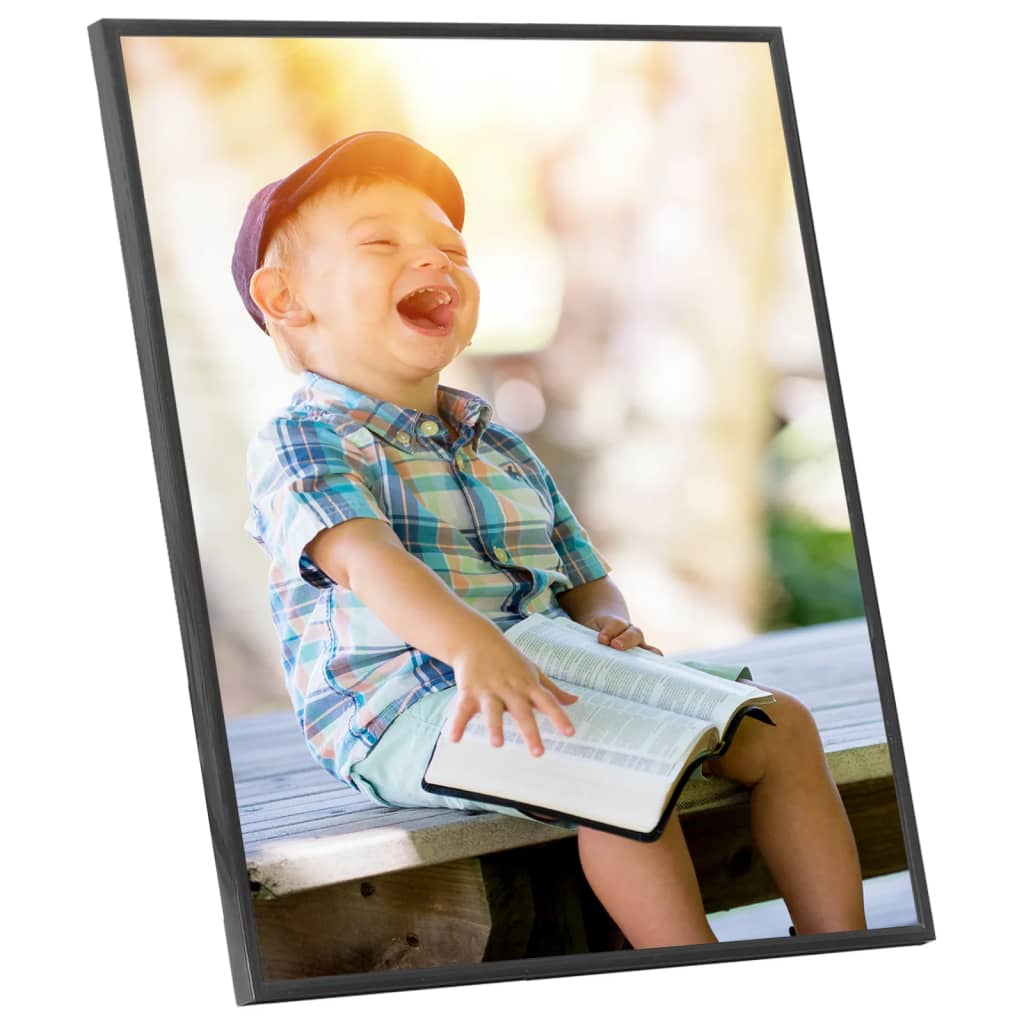 

vidaXL Fotolijsten 3 st voor wand of tafel 40x40 cm MDF zwart